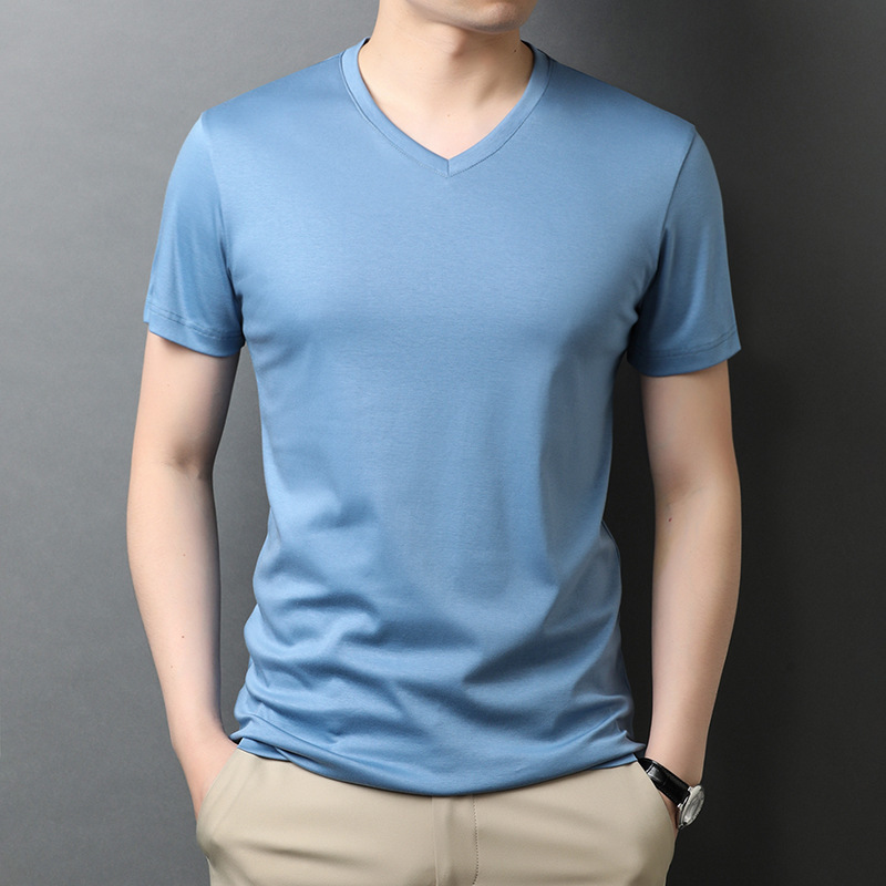 Men's Summer Thin Casual V-Neck T-shirt